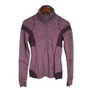 Lululemon Half-zip Jacket Heathered Plum Barbiecore Purple, Size 6